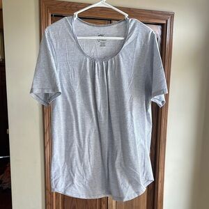 Hanes Gray Striped Top